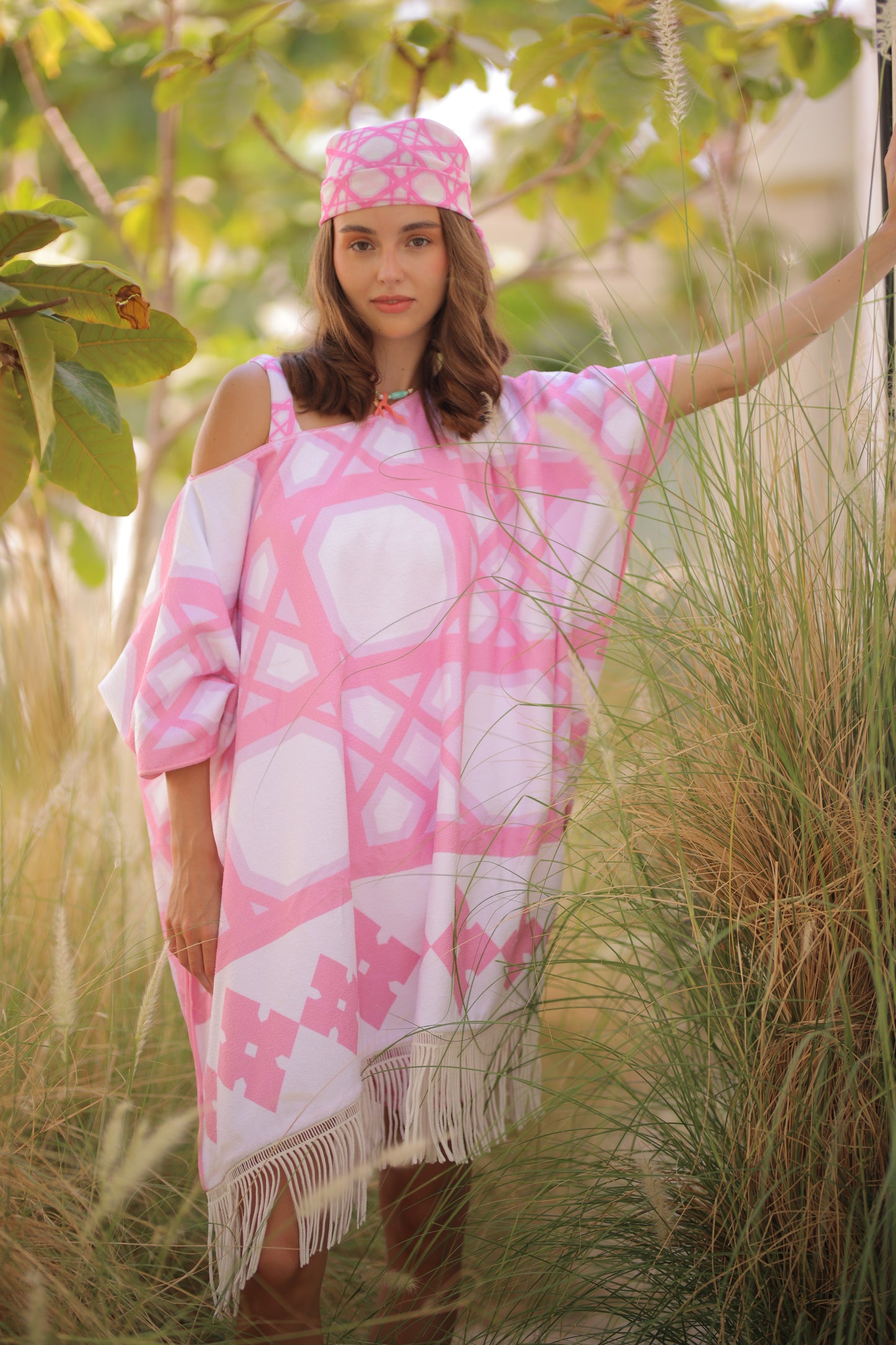 Rose coast towel poncho