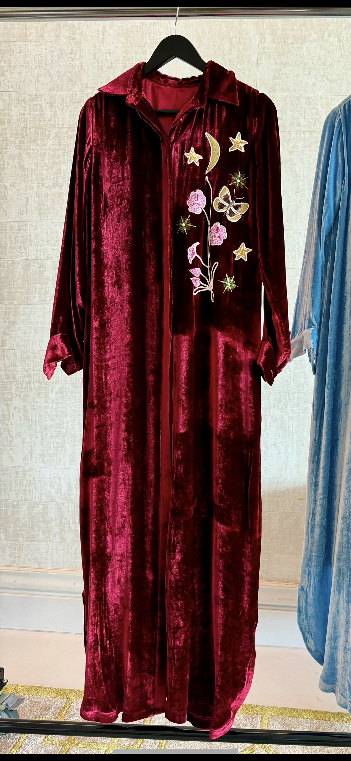 Ramadan velvet dishdasha - Red