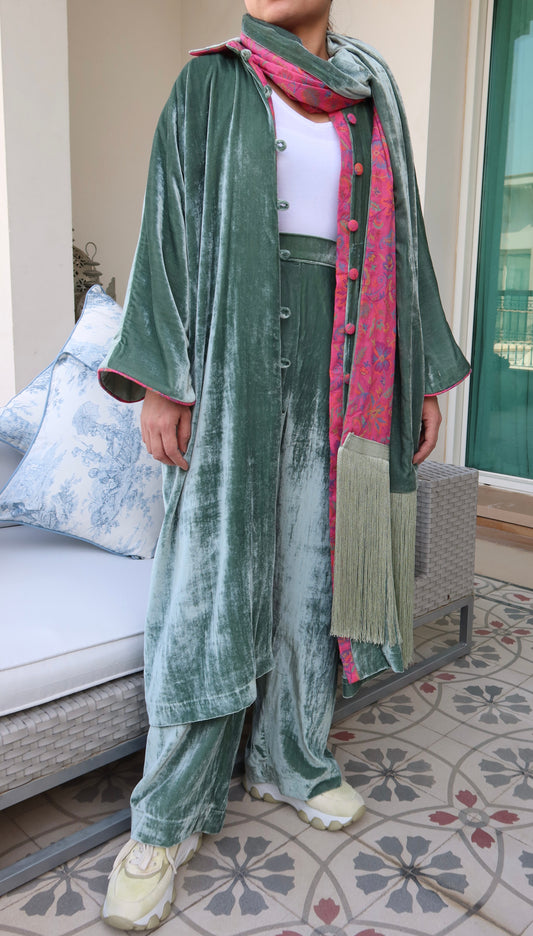 Green velvet 3 piece set