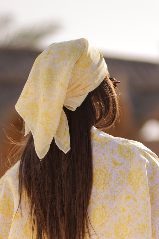 Sunbird head scarf